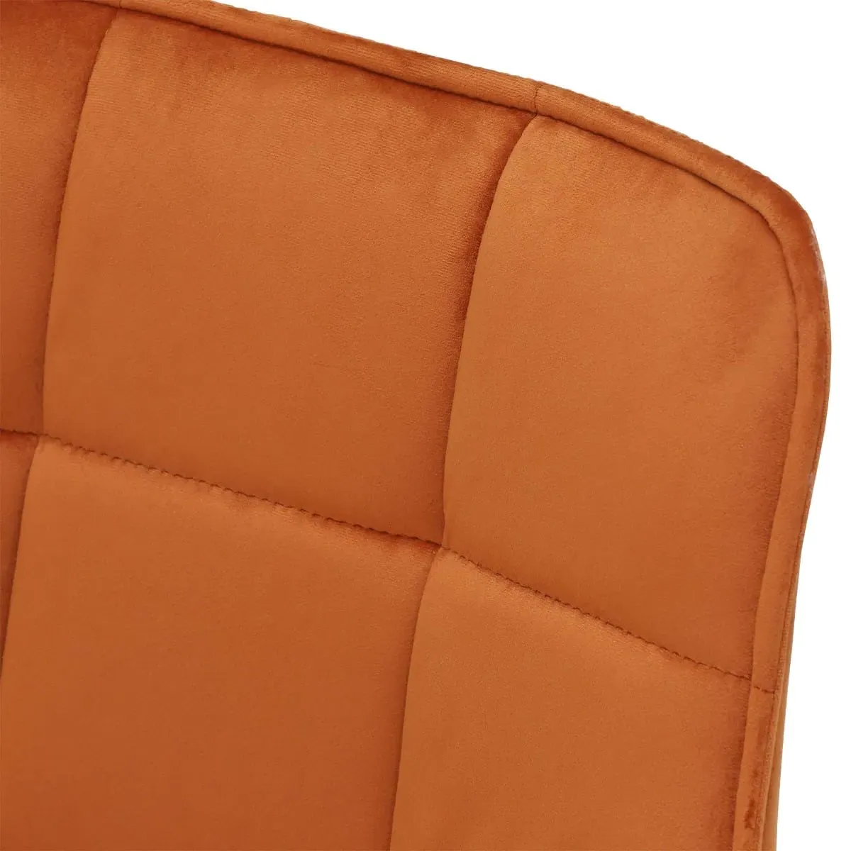 Jasper Swivel Dining Chair - Orange, Velvet