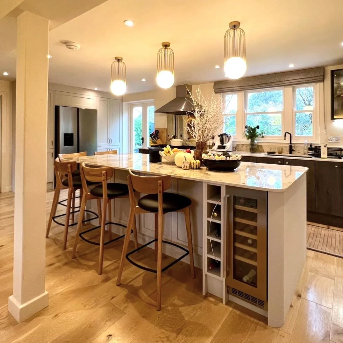 Jessa Counter Stool - Brown, Oak