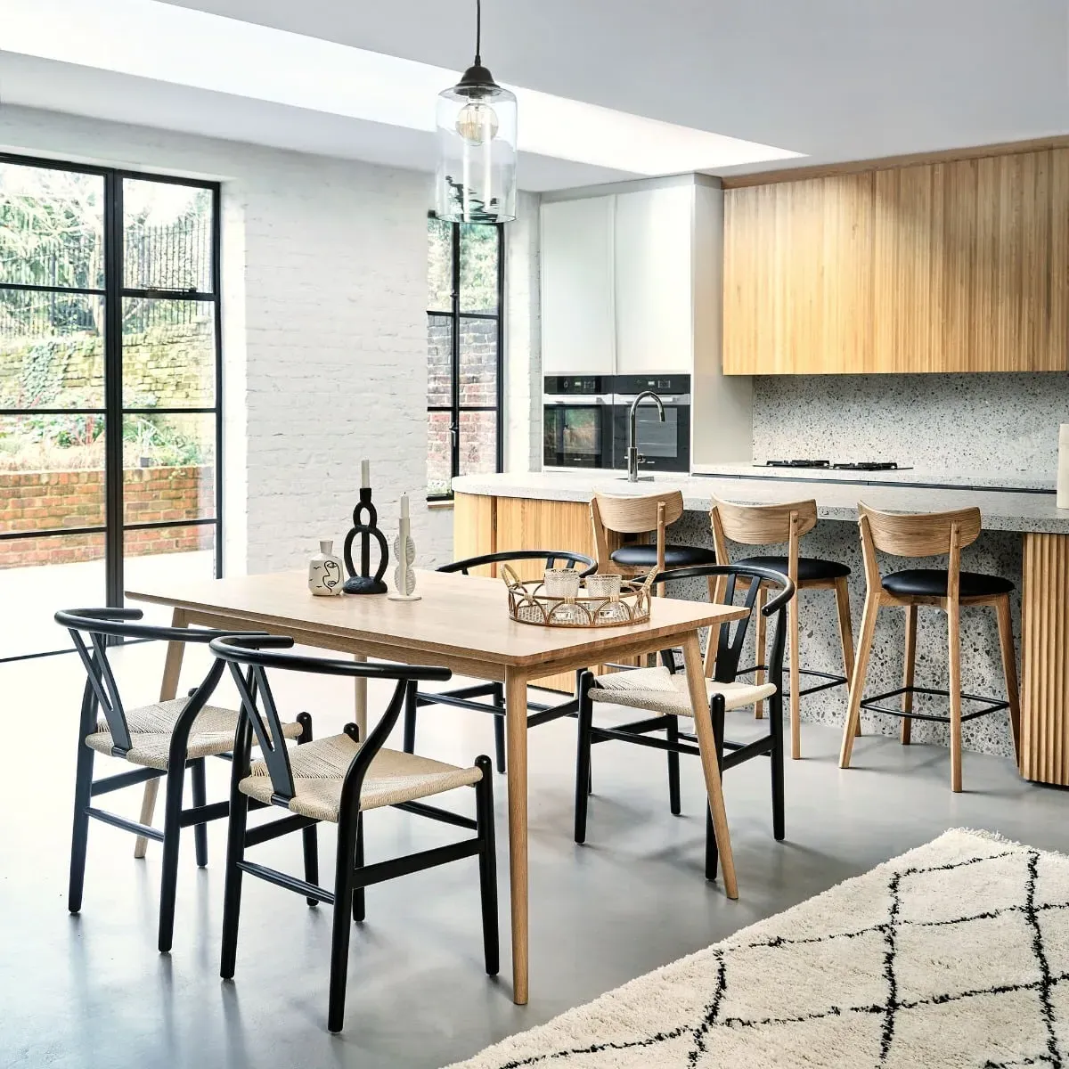 Jessa Counter Stool - Brown, Oak