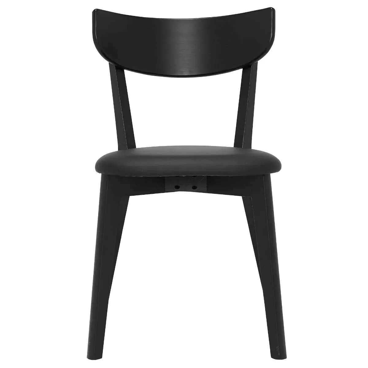 Jessa Pero Dining Chair - Black, Faux Leather