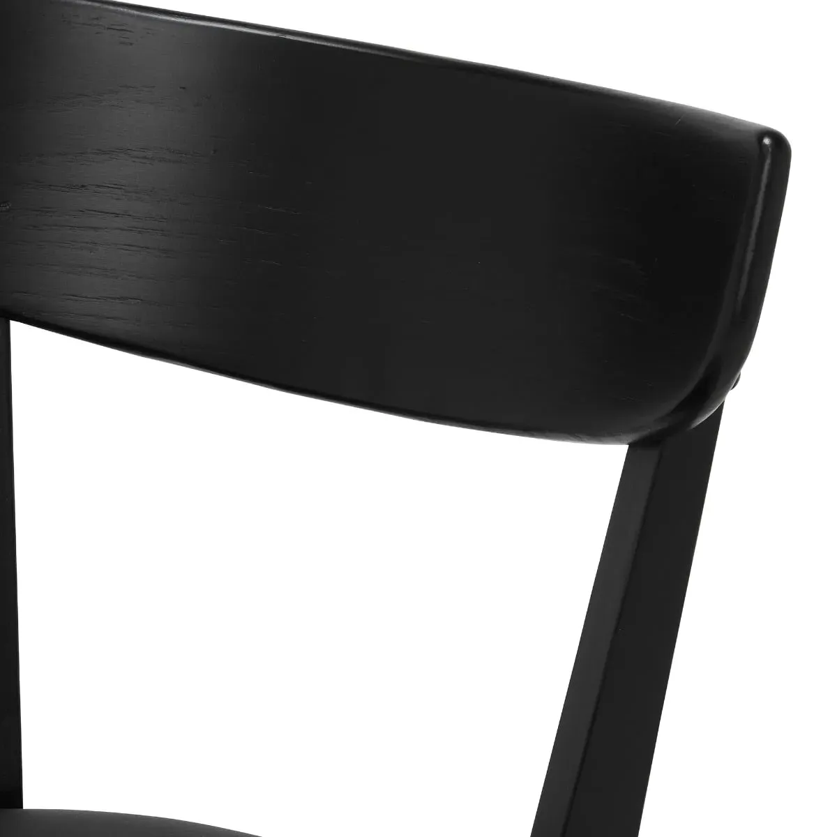 Jessa Pero Dining Chair - Black, Faux Leather