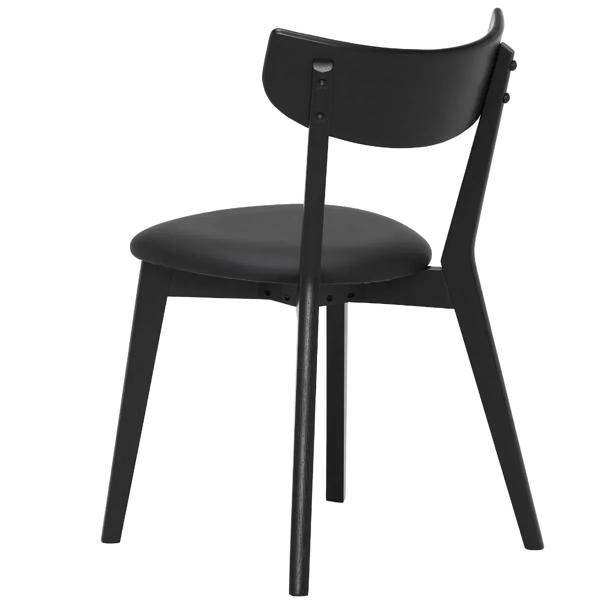 Jessa Pero Dining Chair - Black, Faux Leather