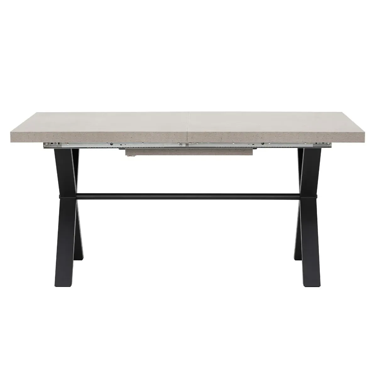 Kalmer Extendable Dining Table - Grey, Concrete Effect