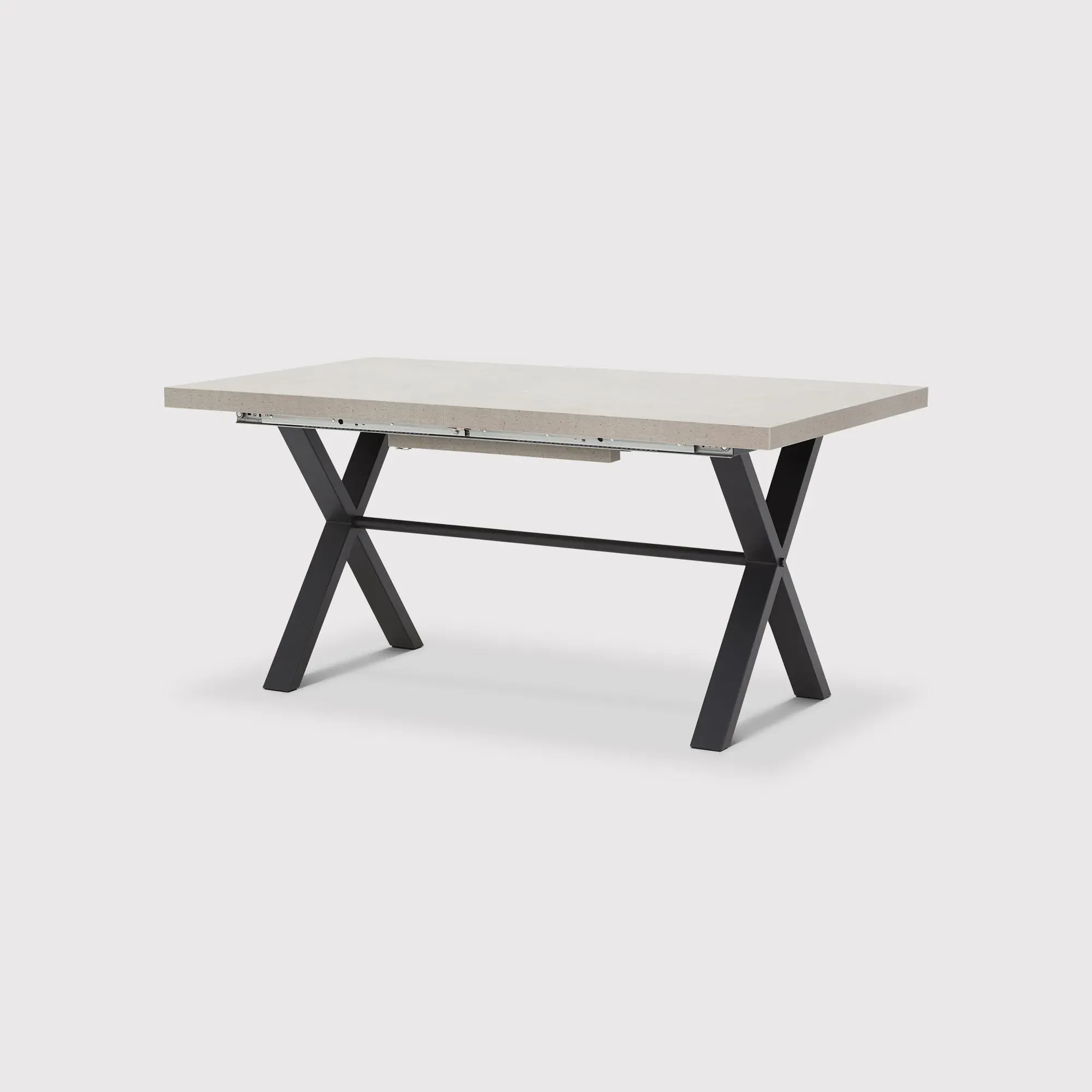 Kalmer Extendable Dining Table - Grey, Concrete Effect