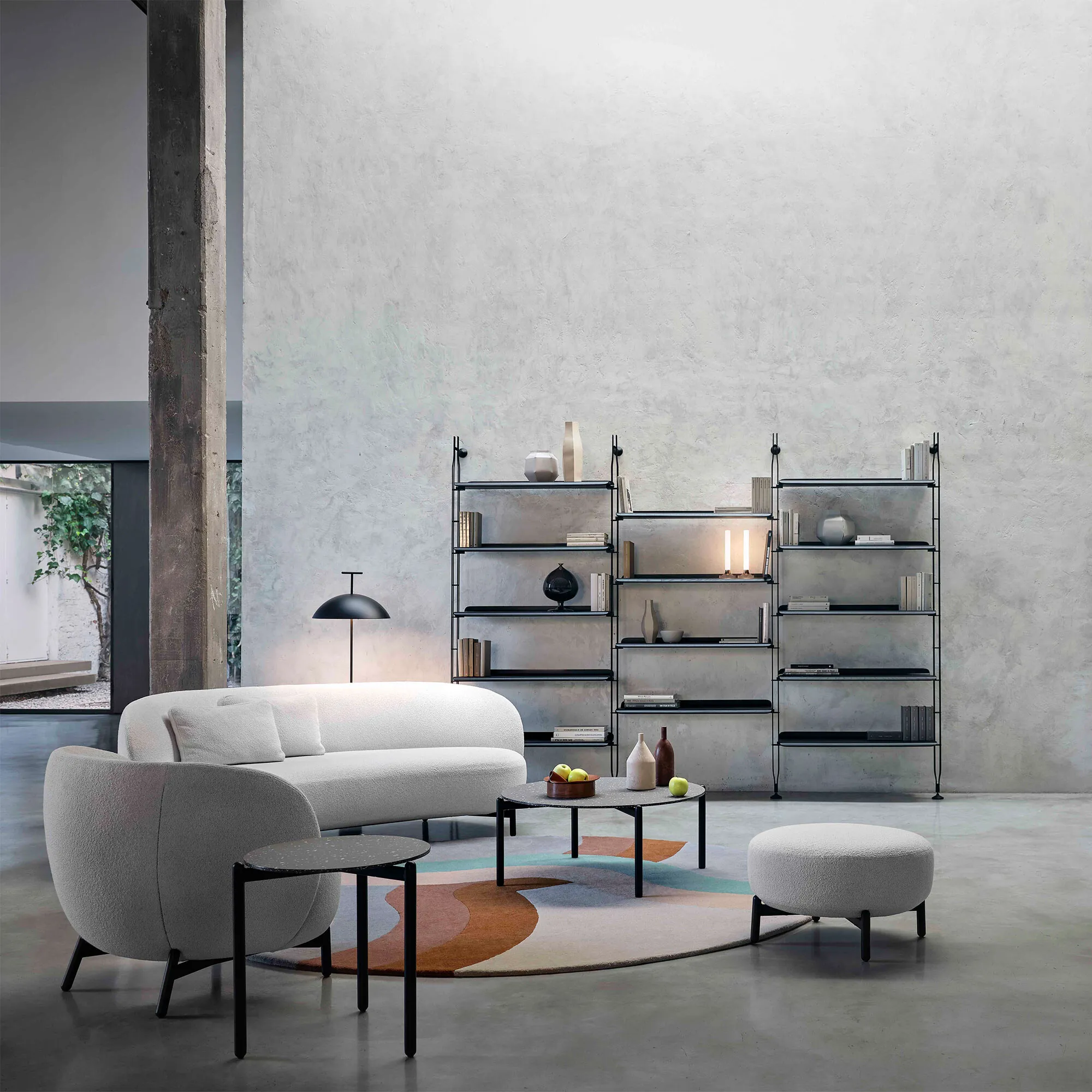 Kartell Adam Wood 14 Shelves Storage Unit - Black