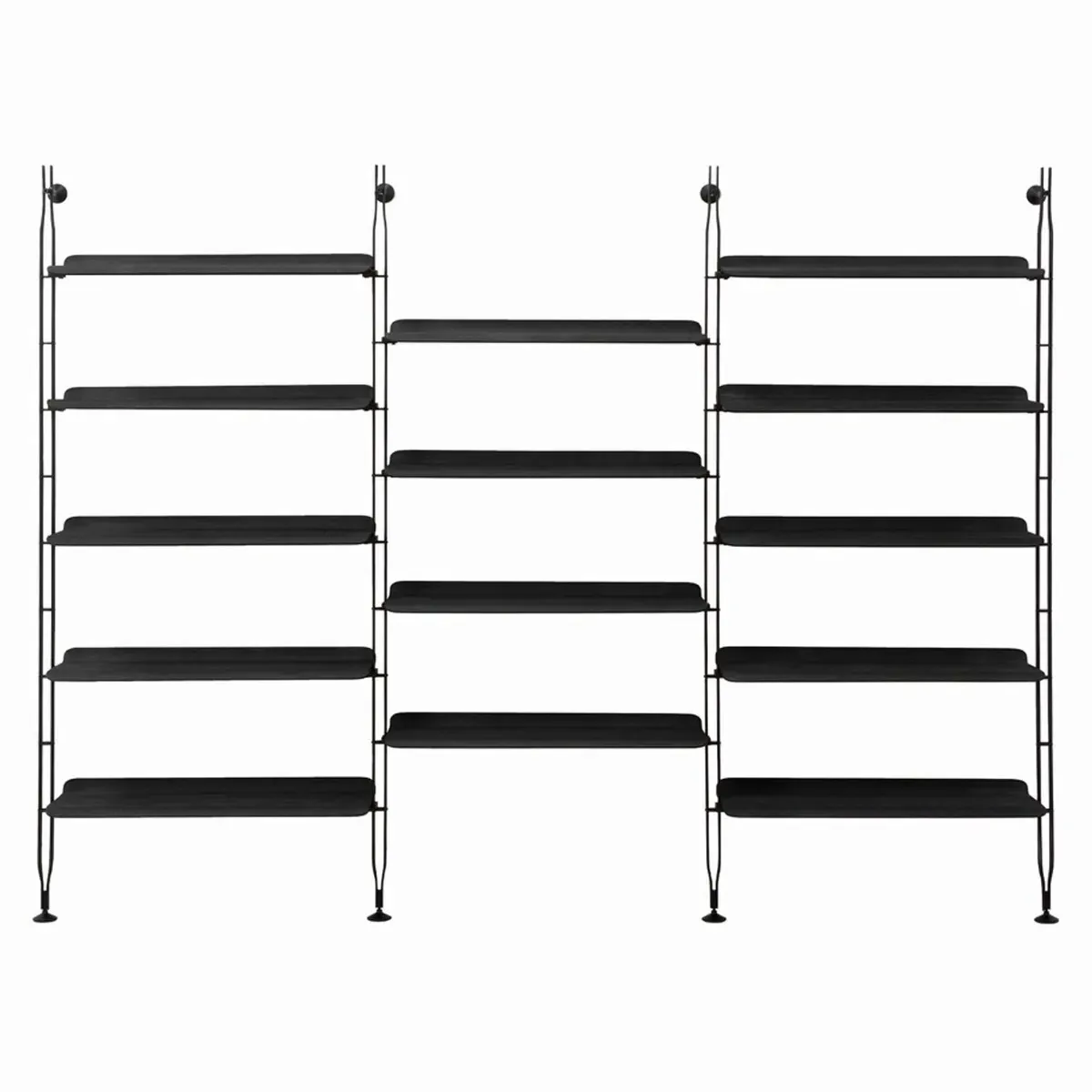Kartell Adam Wood 14 Shelves Storage Unit - Black