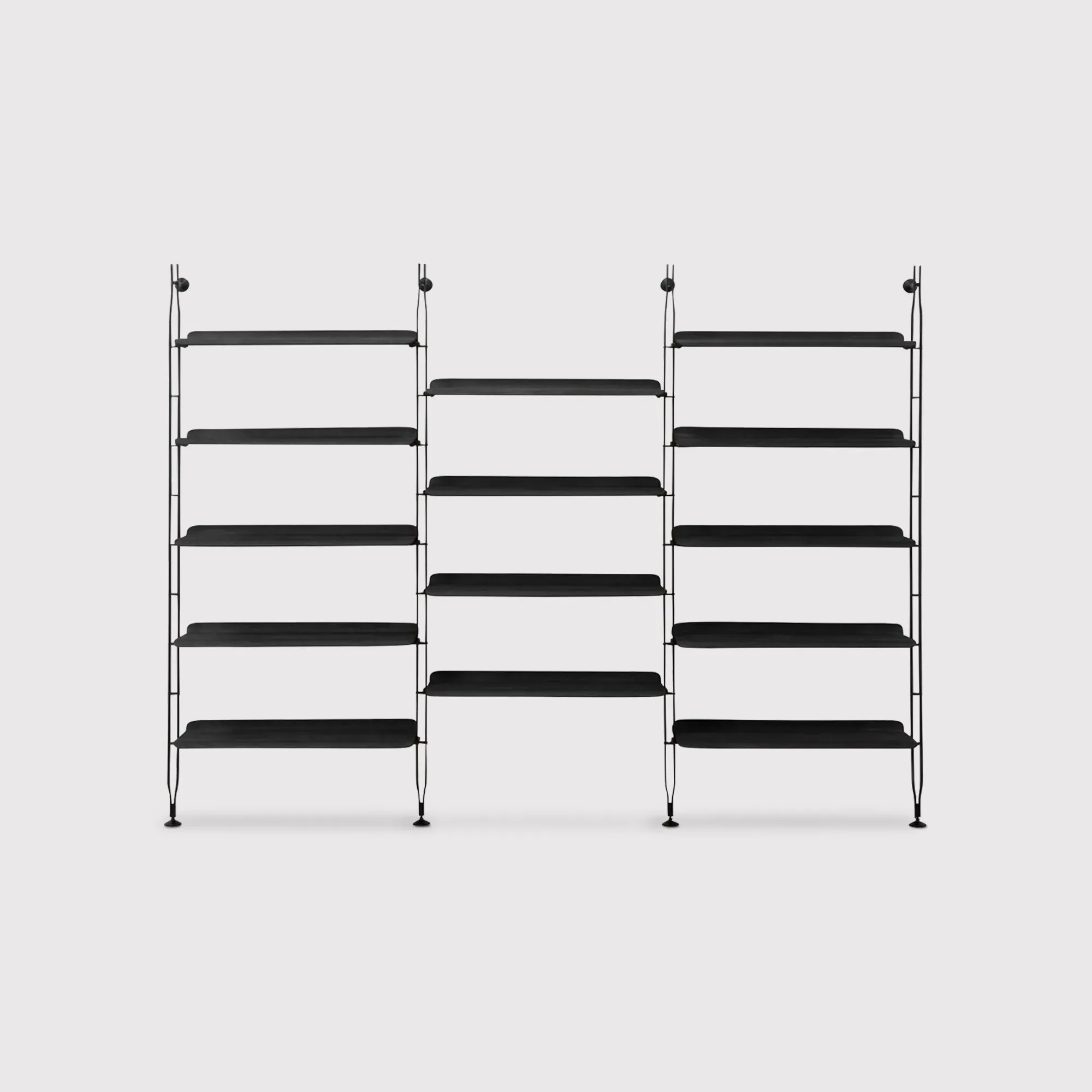 Kartell Adam Wood 14 Shelves Storage Unit - Black image