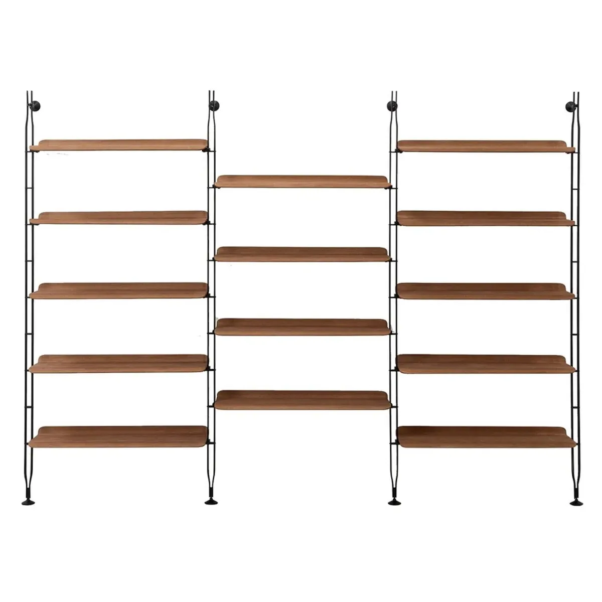 Kartell Adam Wood 14 Shelves Storage Unit - Brown