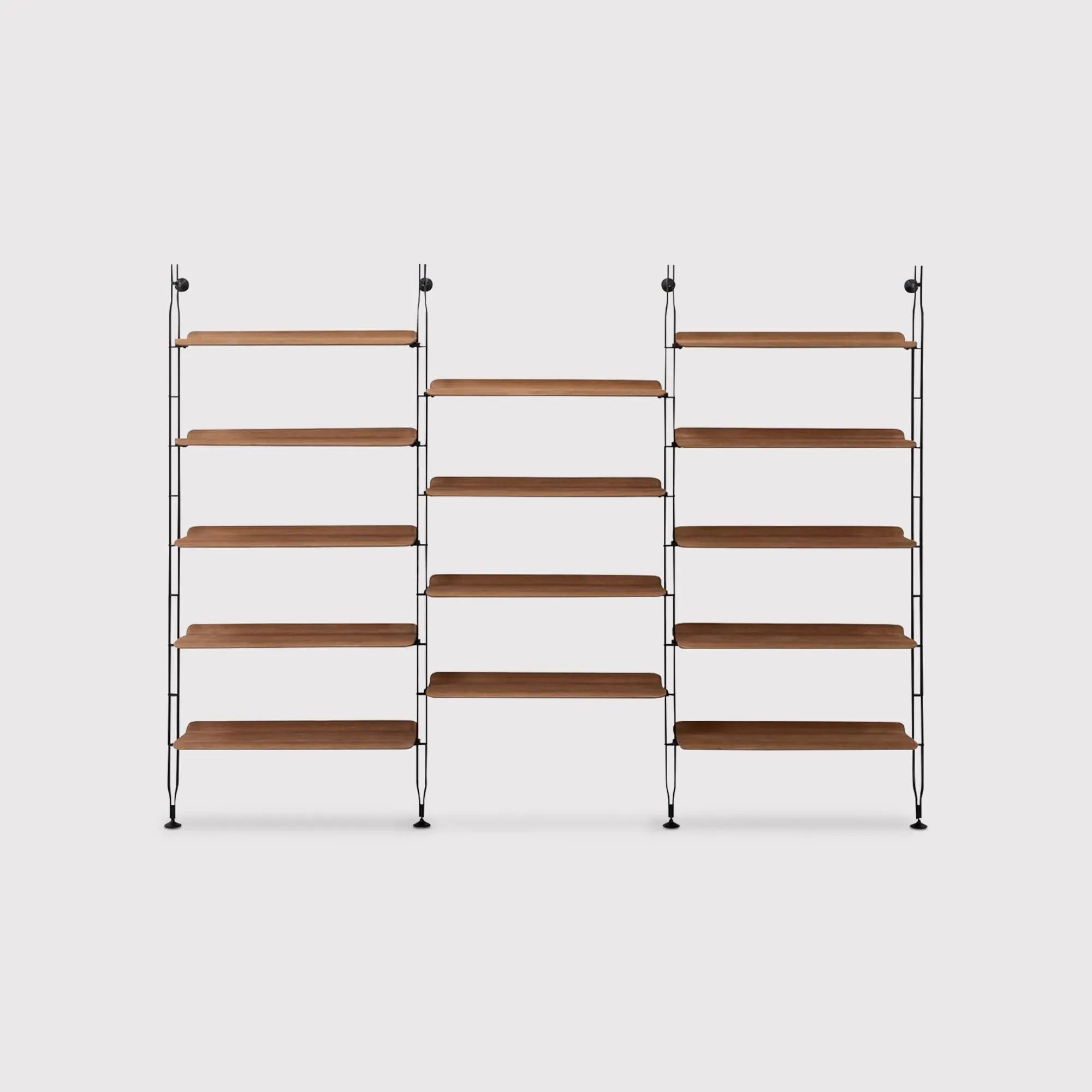 Kartell Adam Wood 14 Shelves Storage Unit - Brown