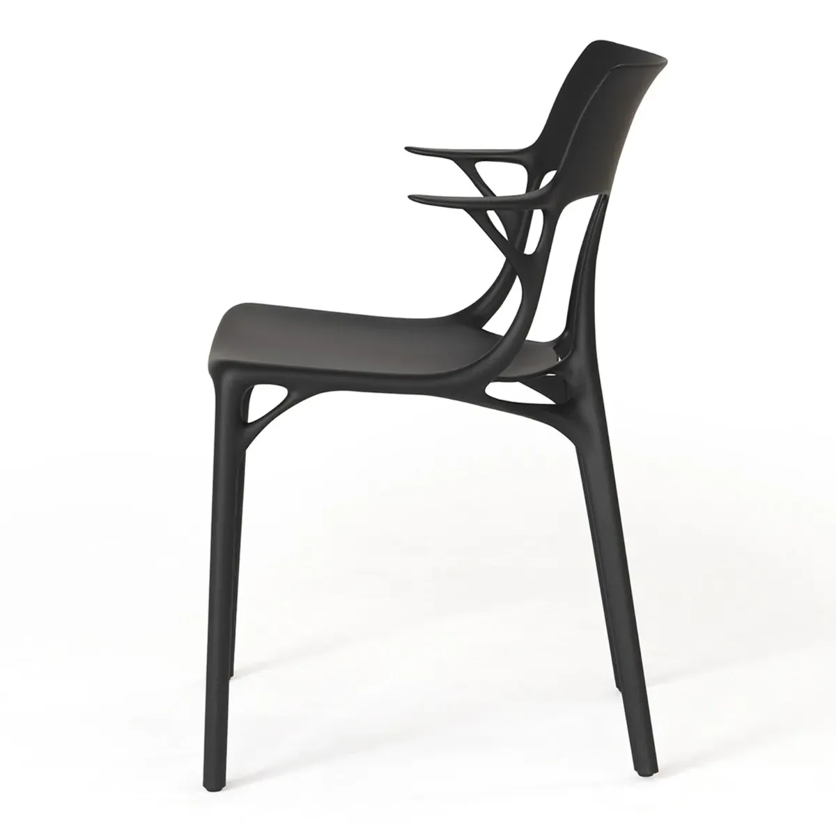 Kartell Ai Dining Chair - Black, Plastic