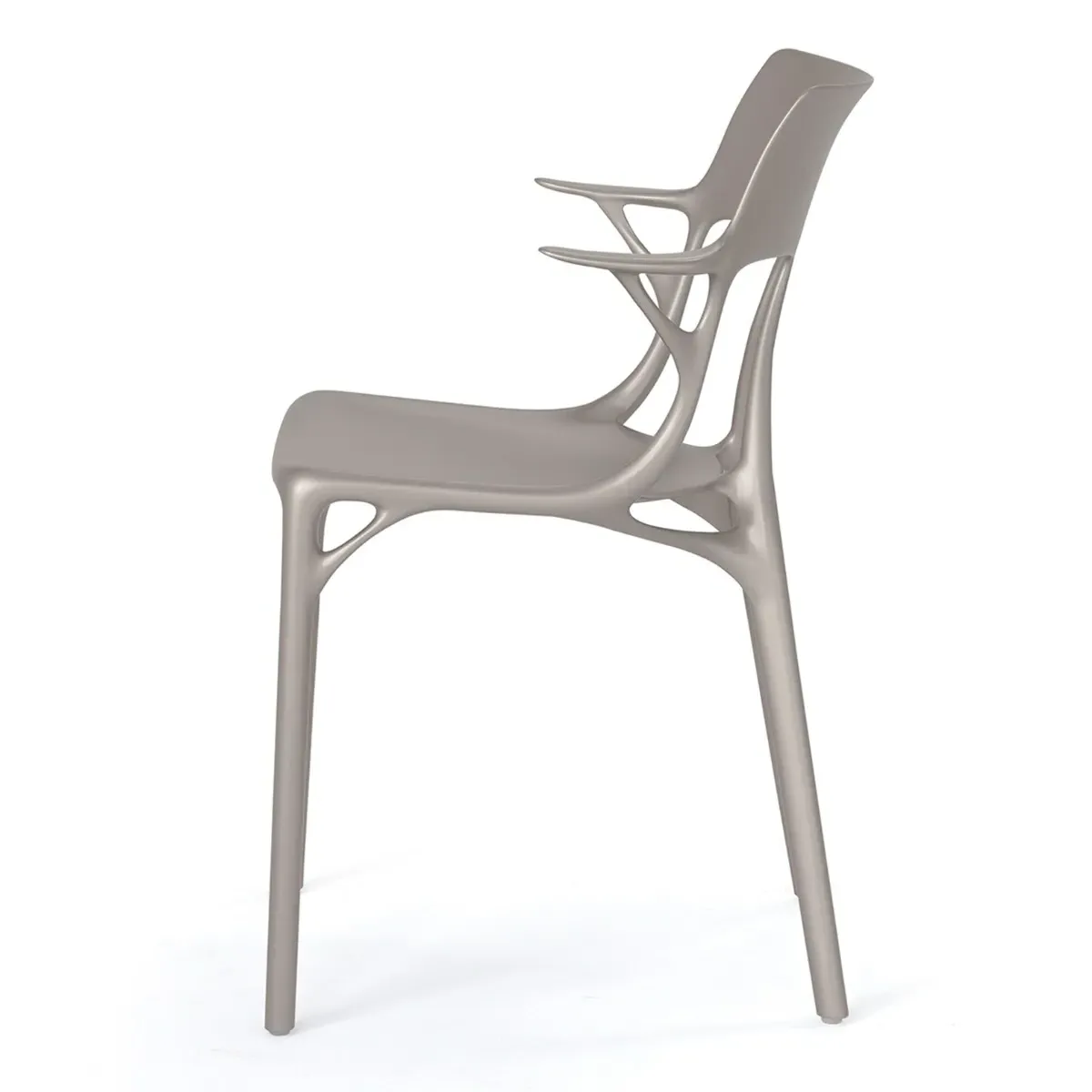 Kartell Ai Dining Chair - Silver, Plastic