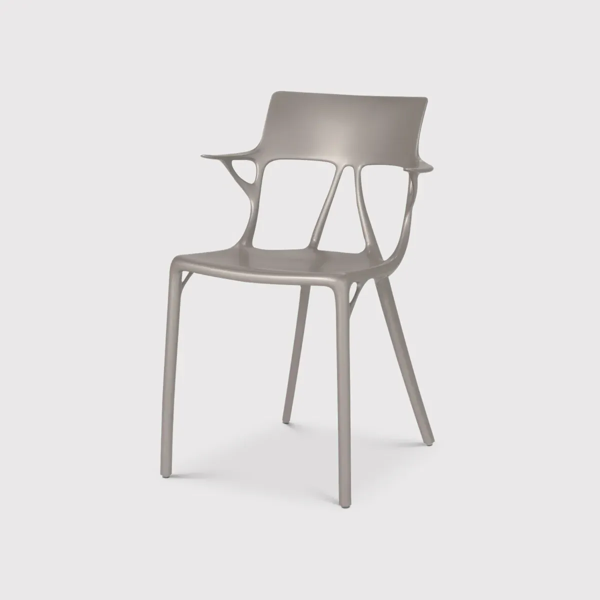 Kartell Ai Dining Chair - Silver, Plastic