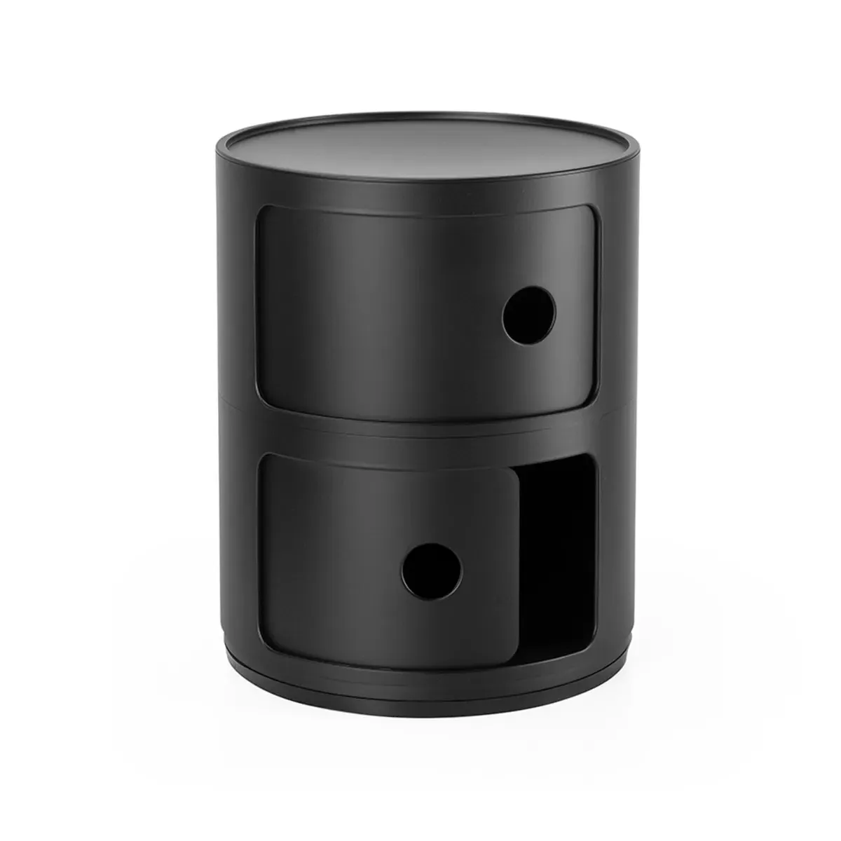 Kartell Componibili 2 Element Storage Unit - Black, Plastic