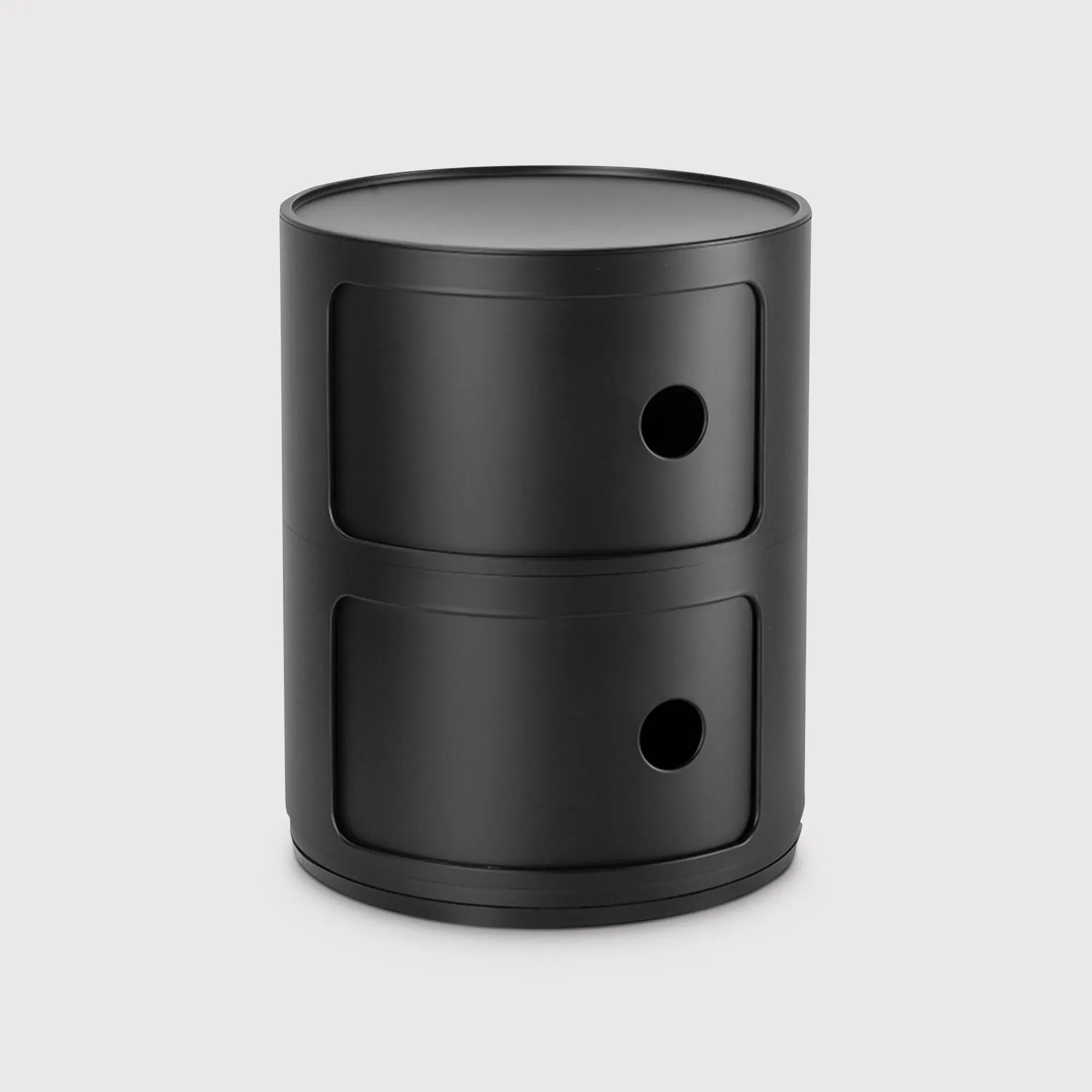 Kartell Componibili 2 Element Storage Unit - Black, Plastic image