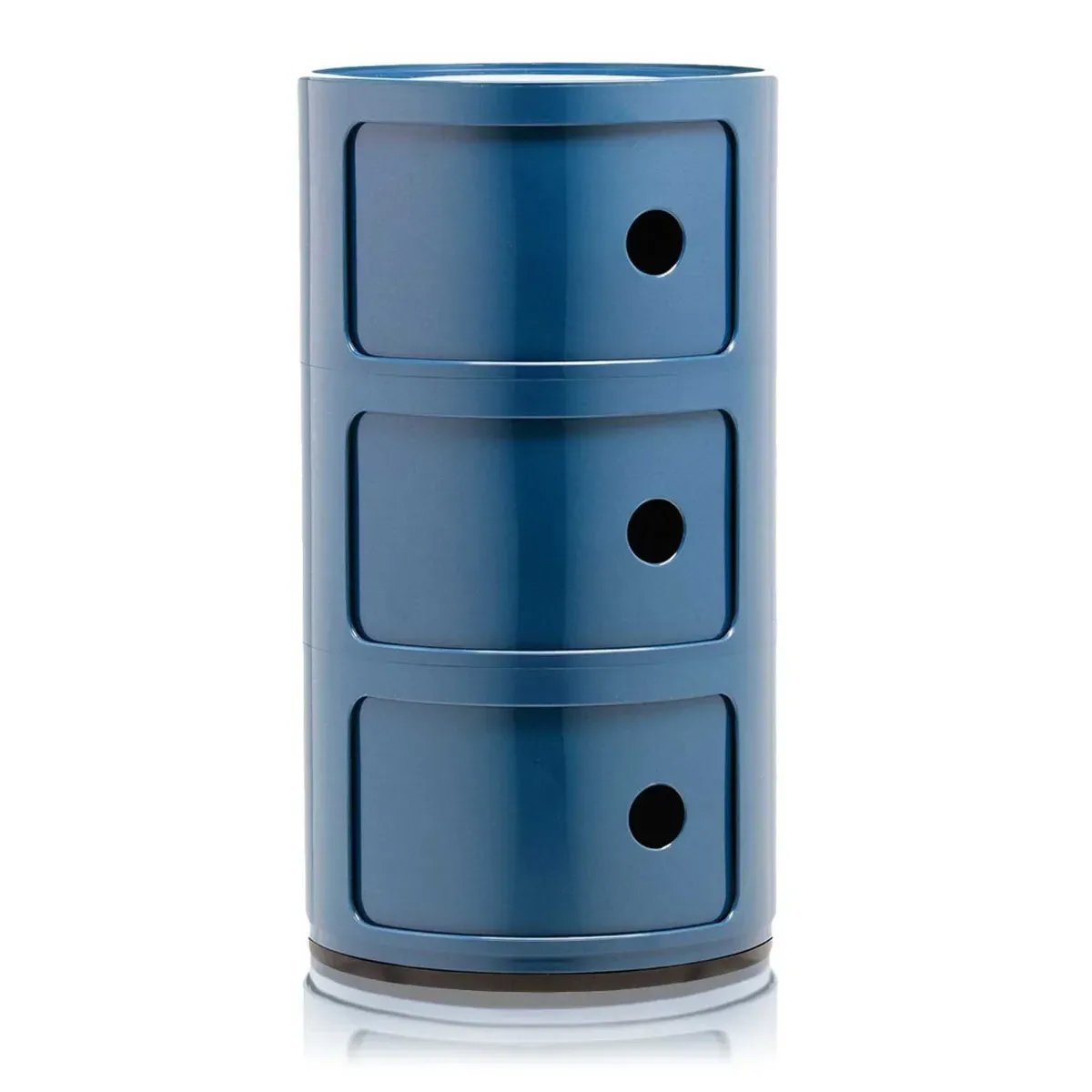 Kartell Componibili 3 Drawer Storage Unit - Blue, Plastic