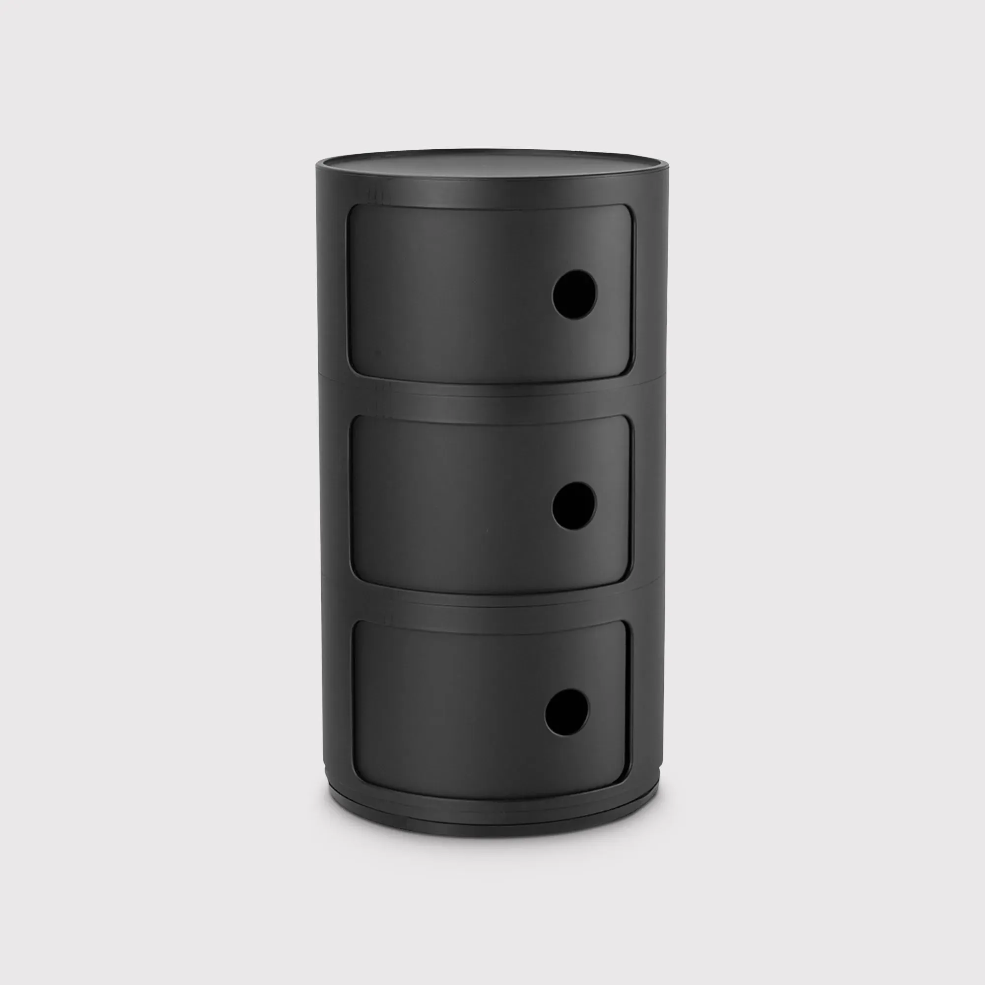 Kartell Componibili 3 Element Storage Unit - Black, Plastic