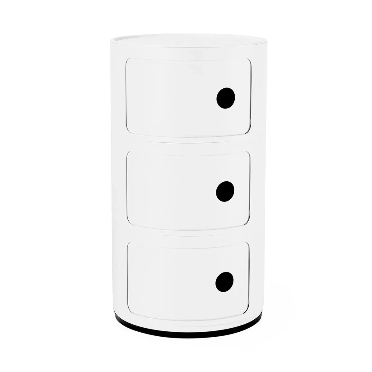 Kartell Componibili 3 Element Storage Unit - White, Plastic