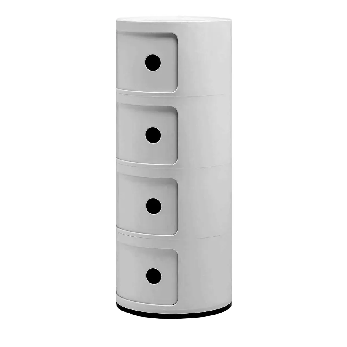 Kartell Componibili 4 Drawer Storage Unit - Silver, Plastic