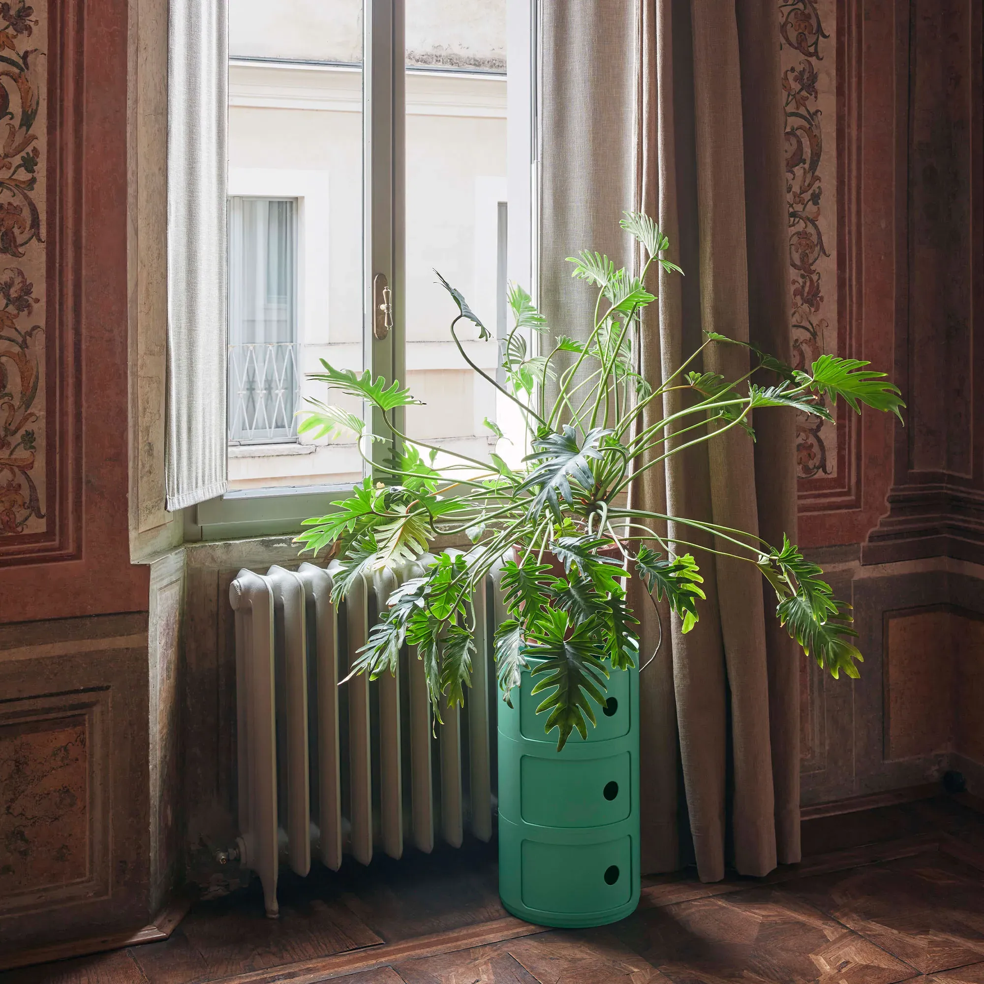 Kartell Componibili Bio 3 Drawer Storage Unit - Green, Plastic