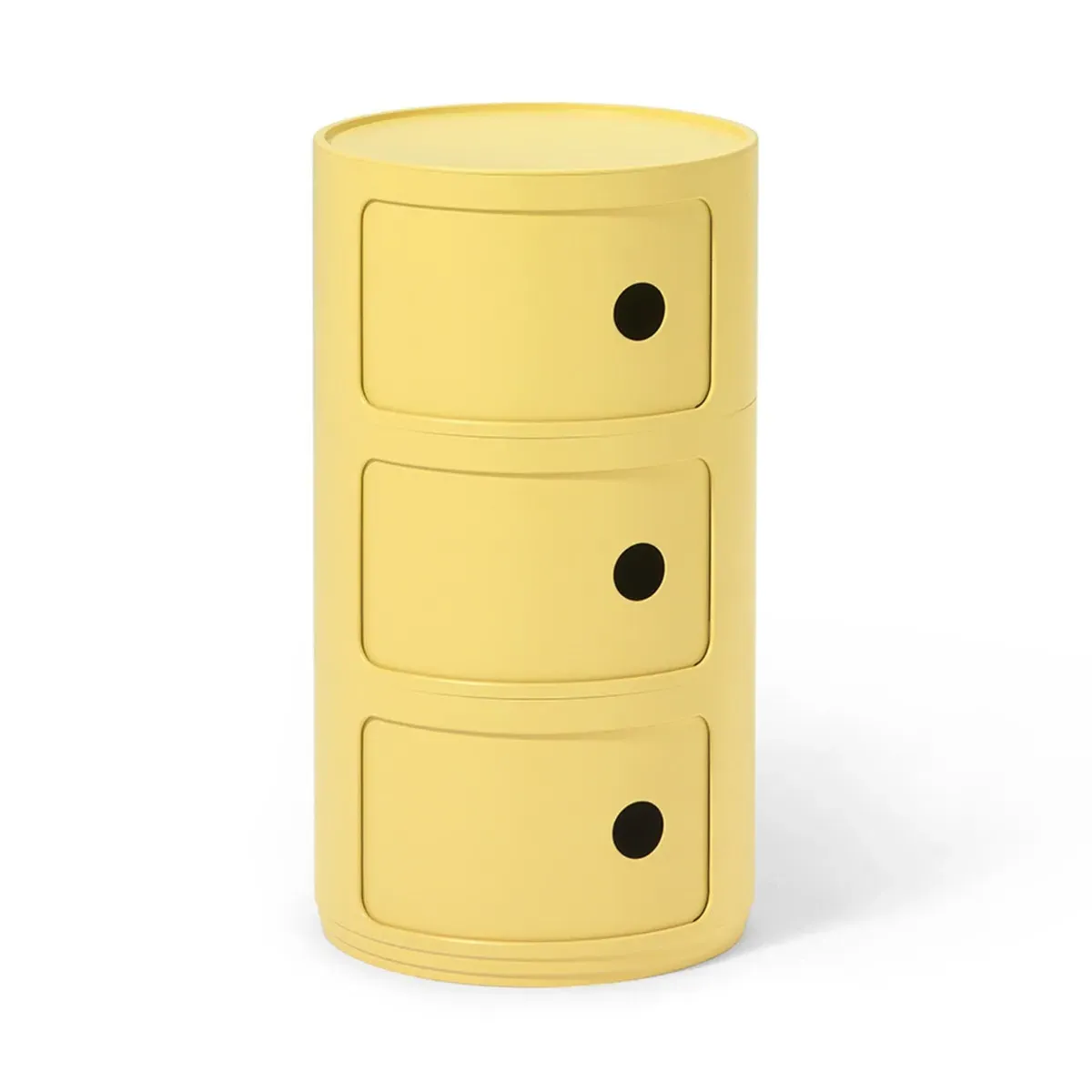 Kartell Componibili Bio 3 Drawer Storage Unit - Yellow, Plastic