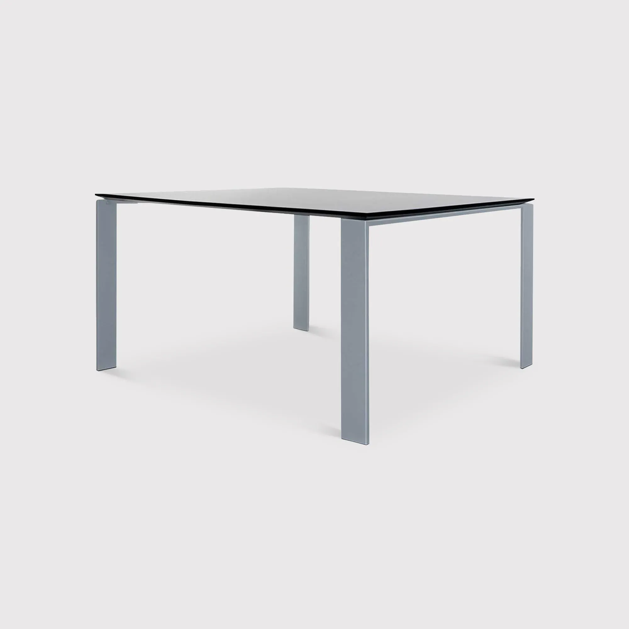 Kartell Four Dining Table - Black, Metal