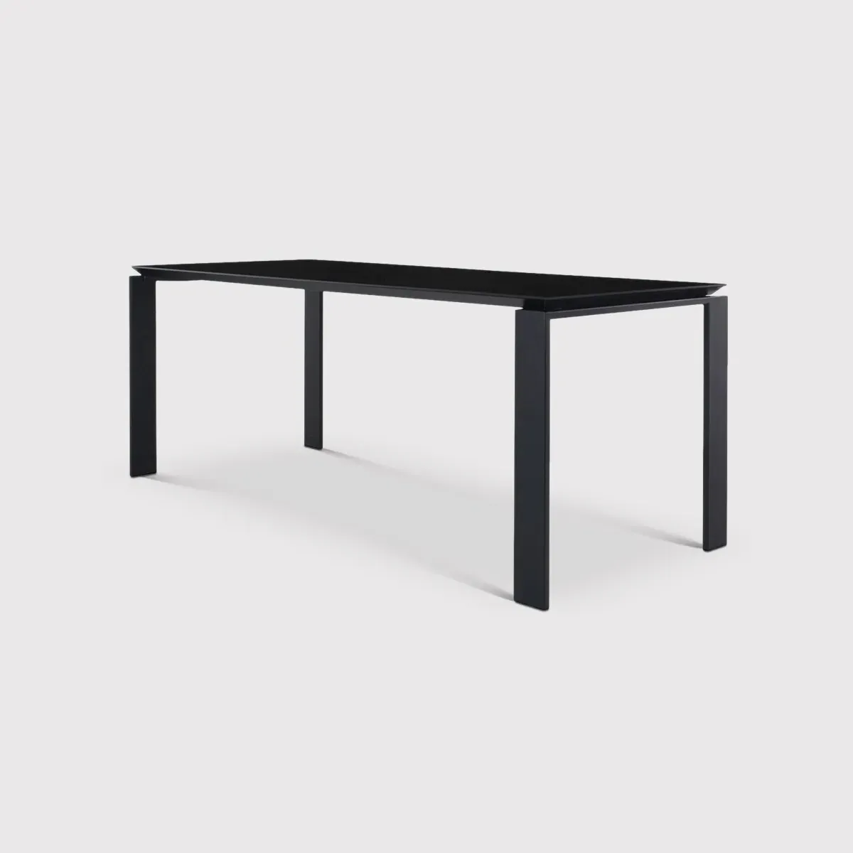 Kartell Four Dining Table - Black, Metal