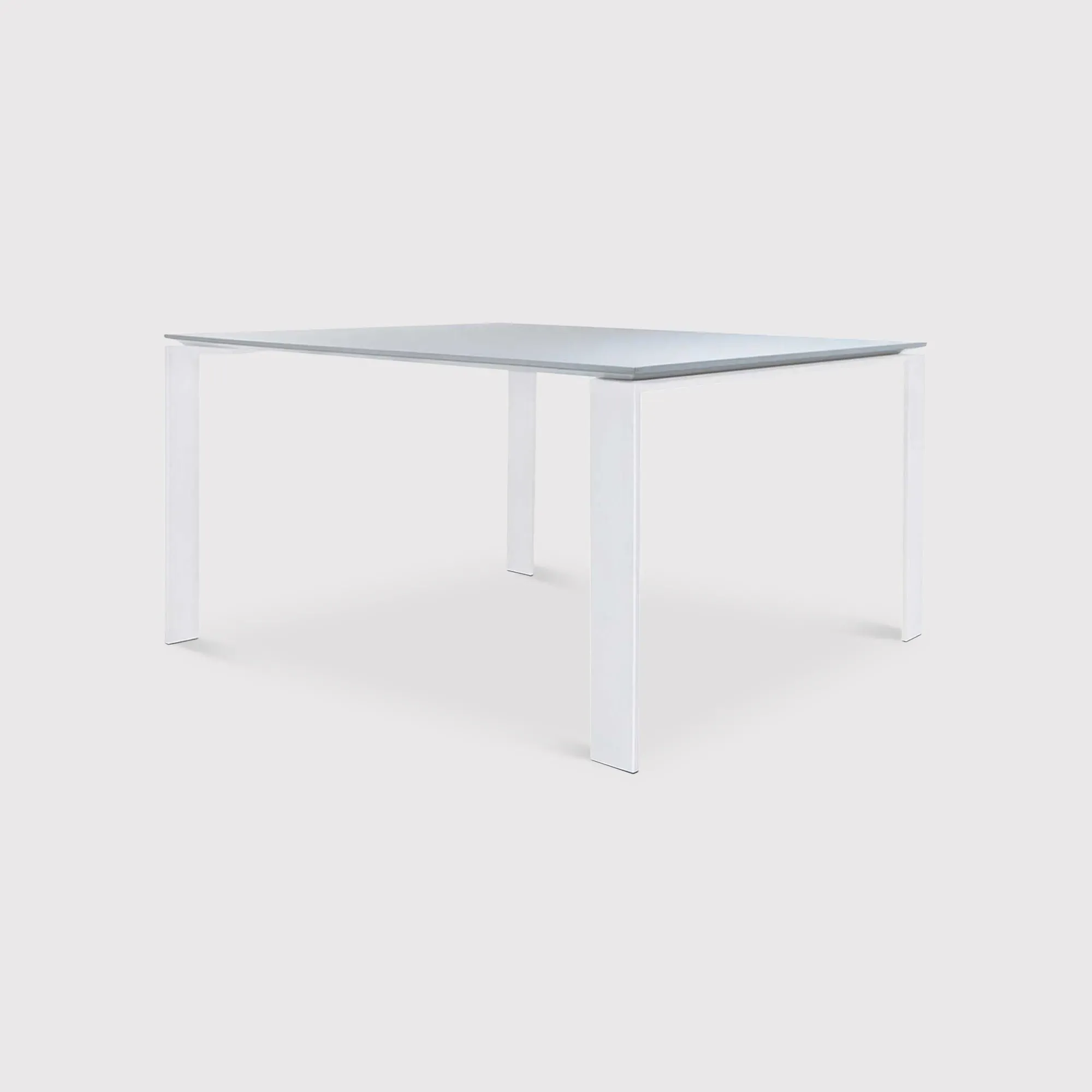 Kartell Four Dining Table - White, Metal