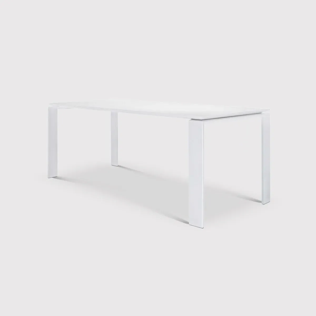 Kartell Four Dining Table - White, Metal