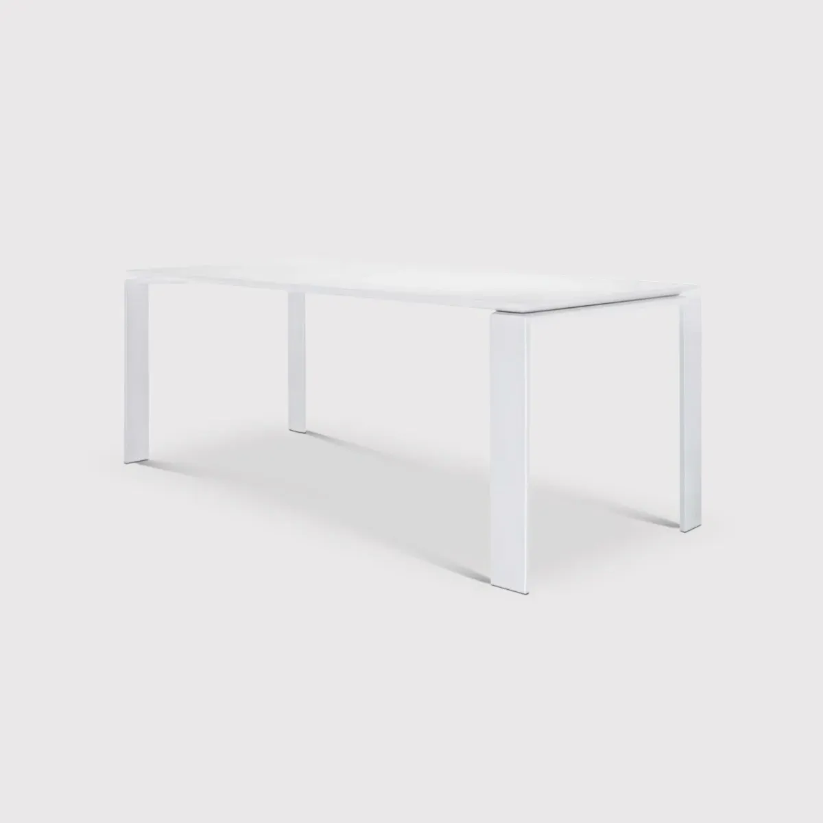 Kartell Four Dining Table - White, Metal