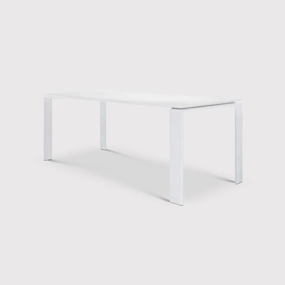Kartell Four Dining Table - White, Metal