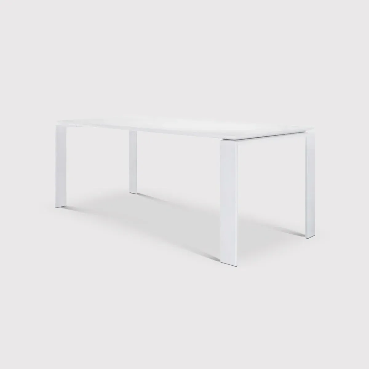Kartell Four Dining Table - White, Metal