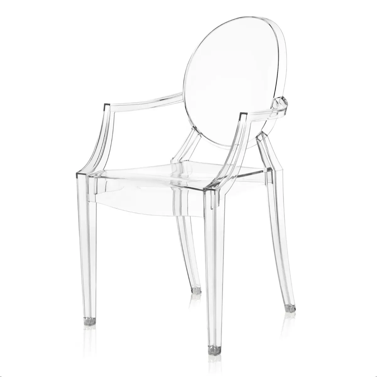 Kartell Louis Ghost Armchair - Neutral, Polycarbonate