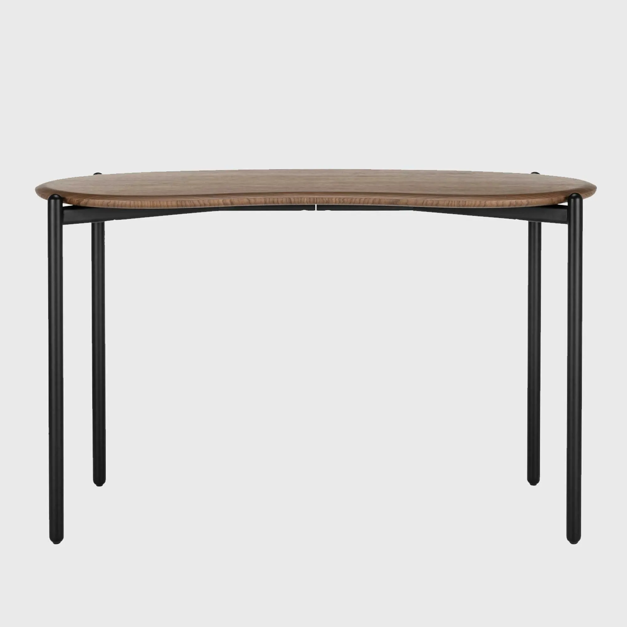 Kartell Lunat Round Desk - Walnut, Wood image
