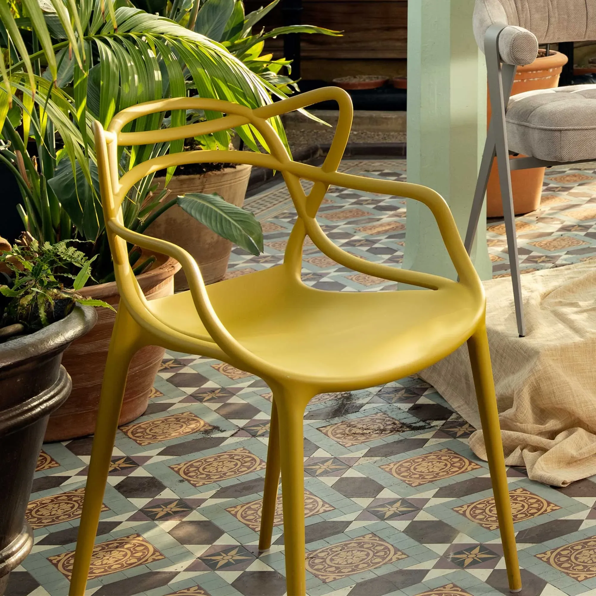 Kartell Masters Dining Chair - Yellow, Plastic