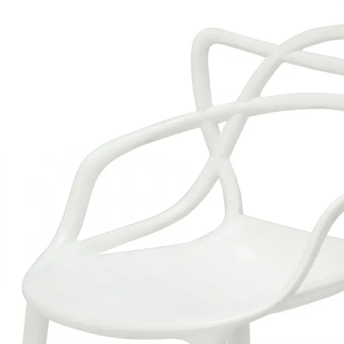Kartell Masters High Dining Stool Height 75cm - White, Plastic