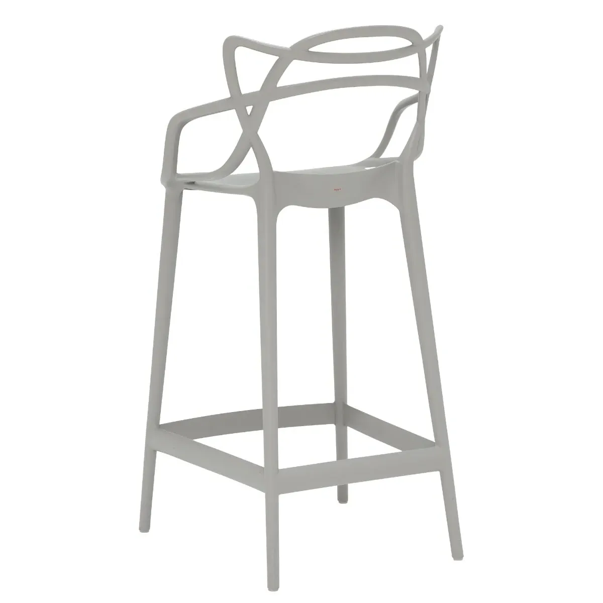 Kartell Masters Low Dining Stool 65cm - Grey, Plastic