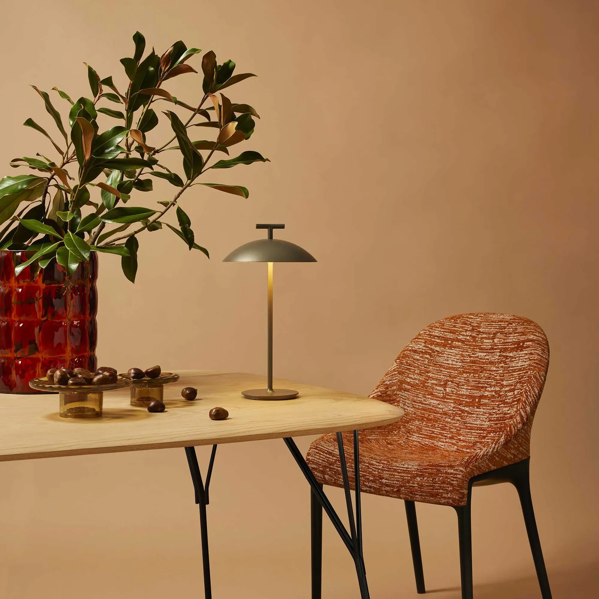 Kartell Mini Geen A Battery Table Lamp - Gold, Steel