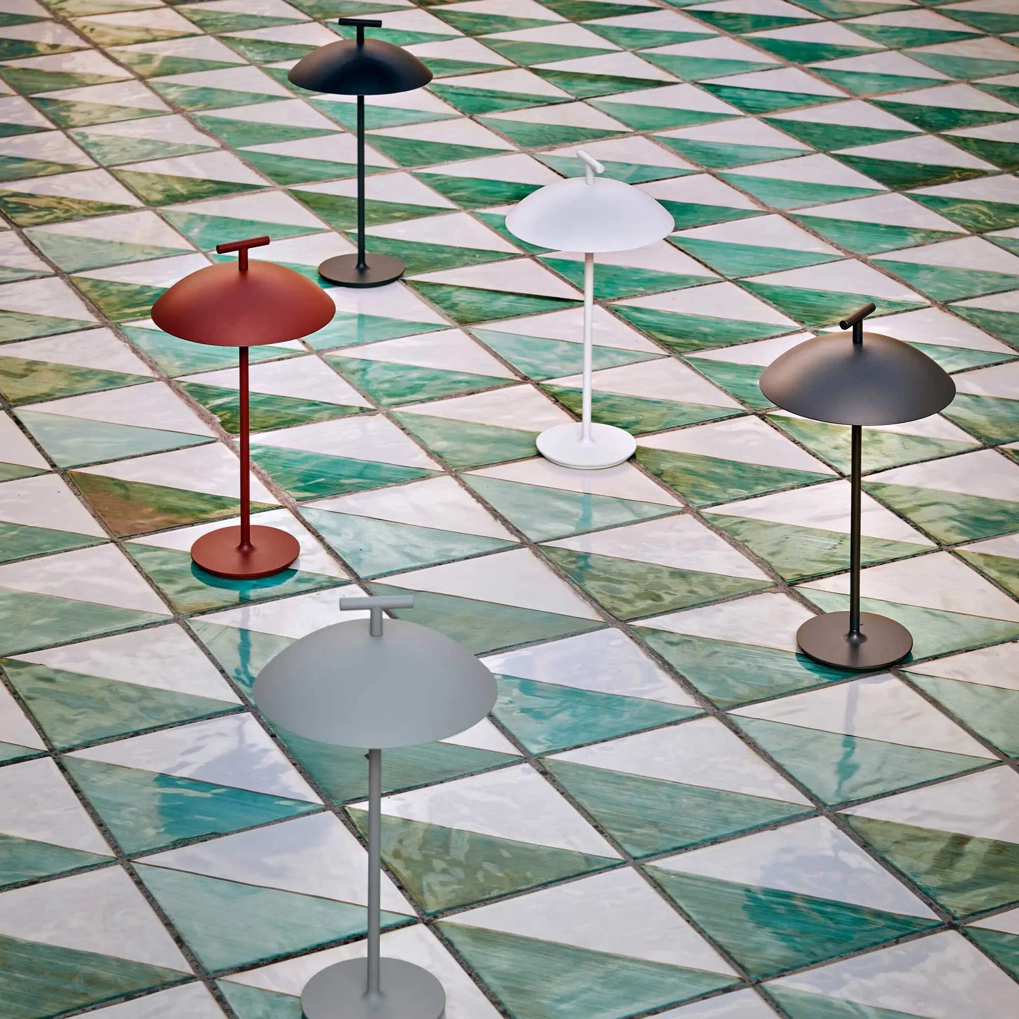 Kartell Mini Geen A Battery Table Lamp - Gold, Steel