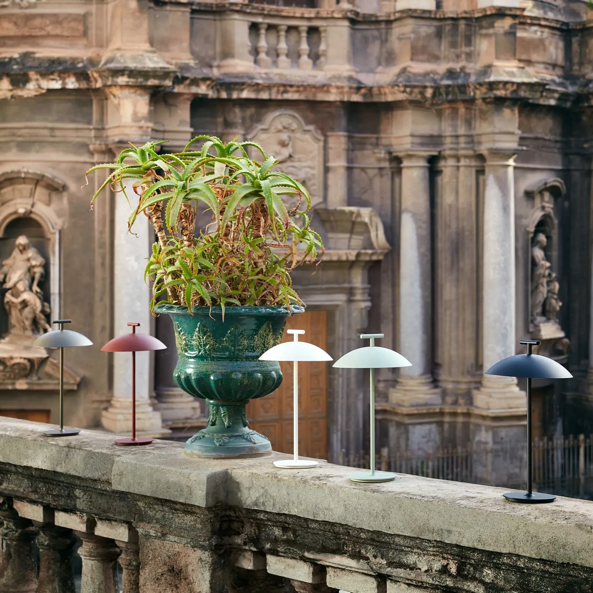 Kartell Mini Geen A Battery Table Lamp - Green, Steel