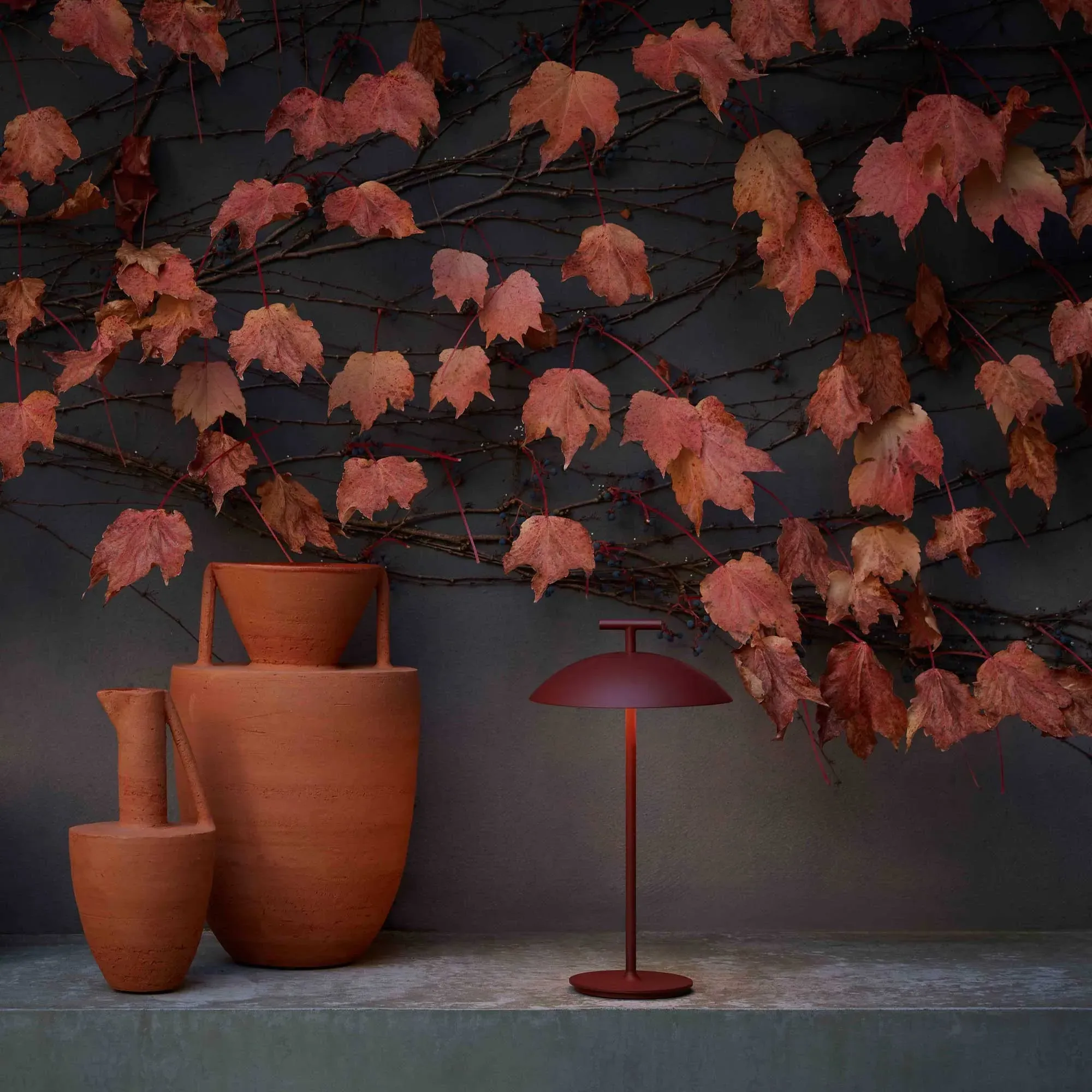 Kartell Mini Geen A Battery Table Lamp - Red, Steel