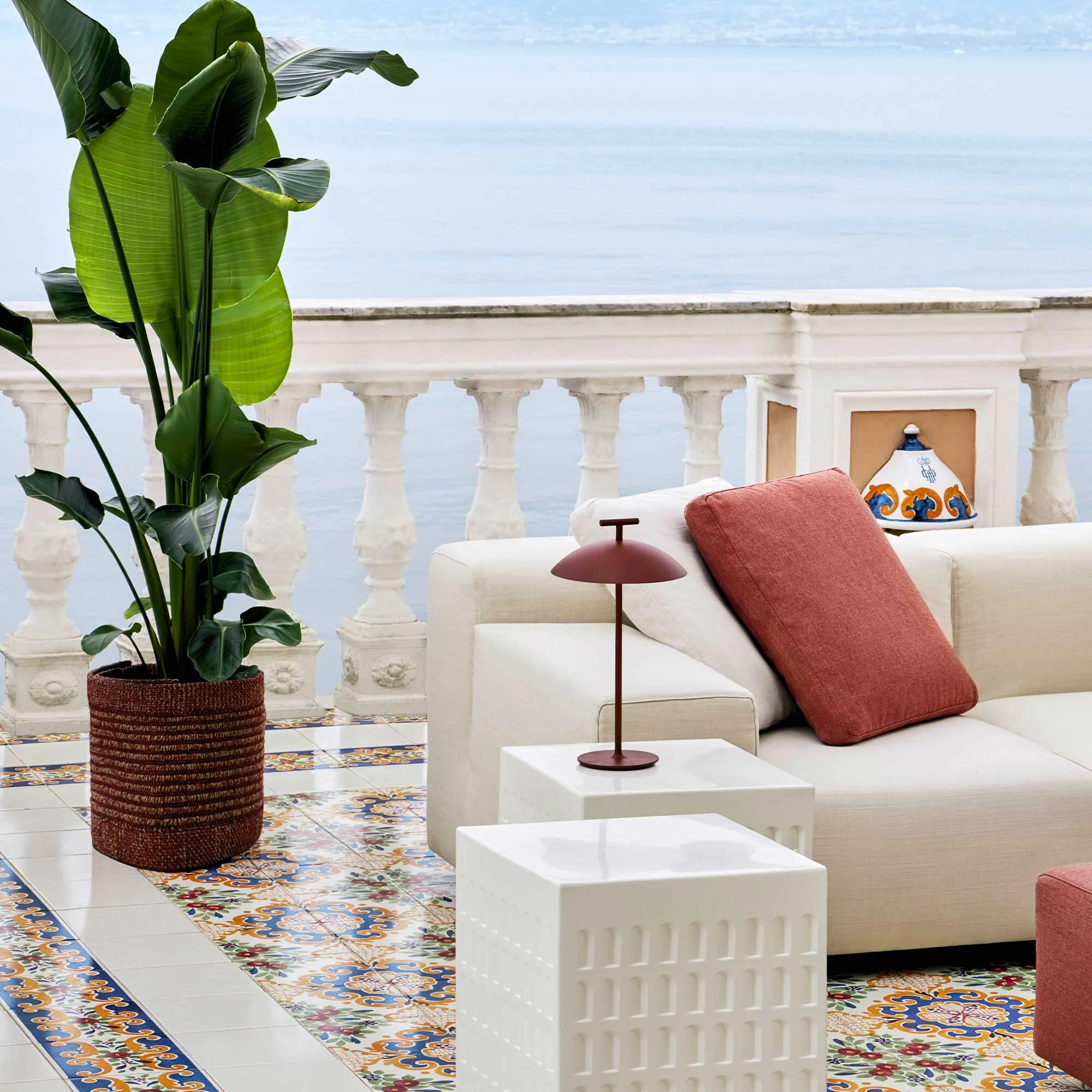 Kartell Mini Geen A Battery Table Lamp - Red, Steel