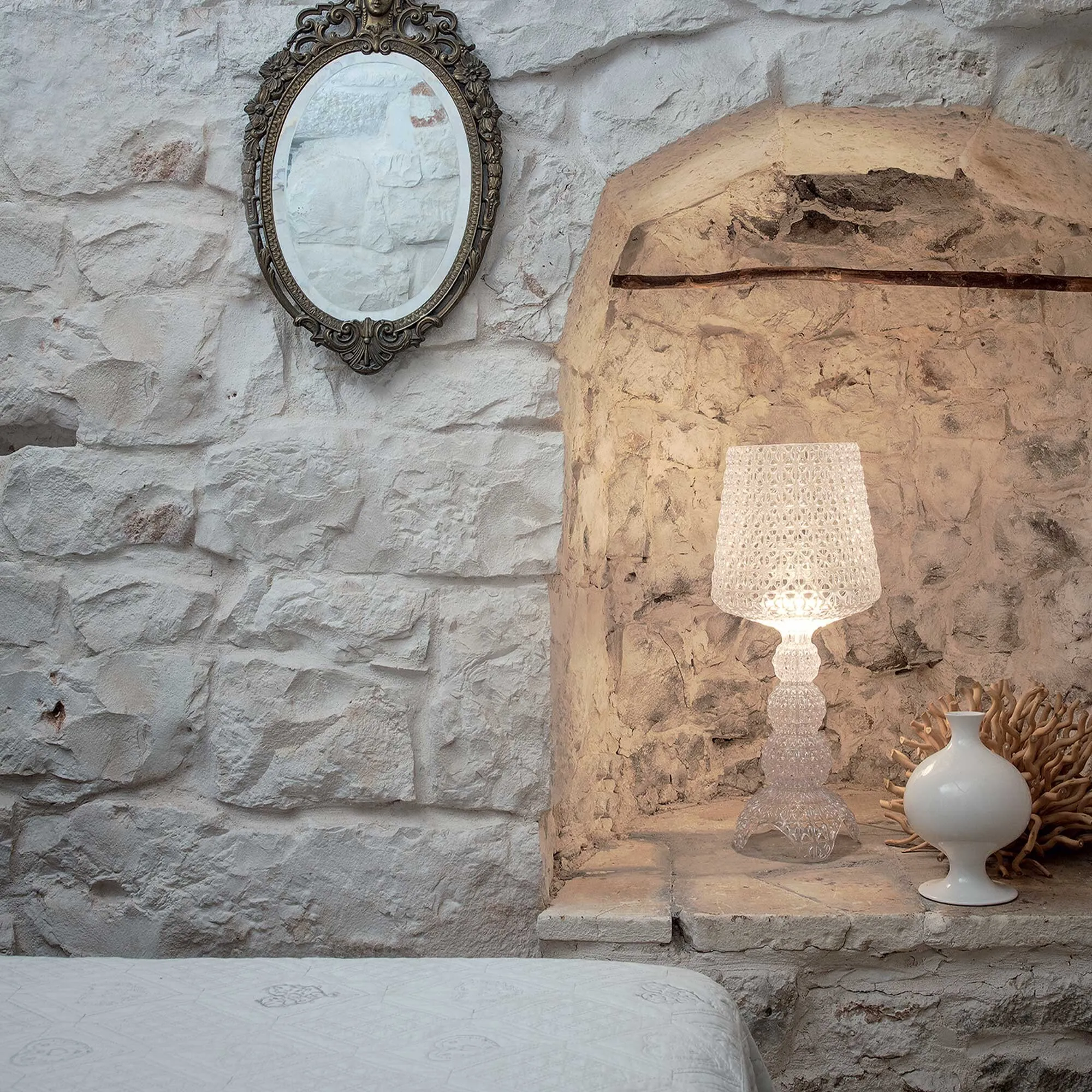 Kartell Mini Kabuki Table Lamp - Crystal, Polycarbonate