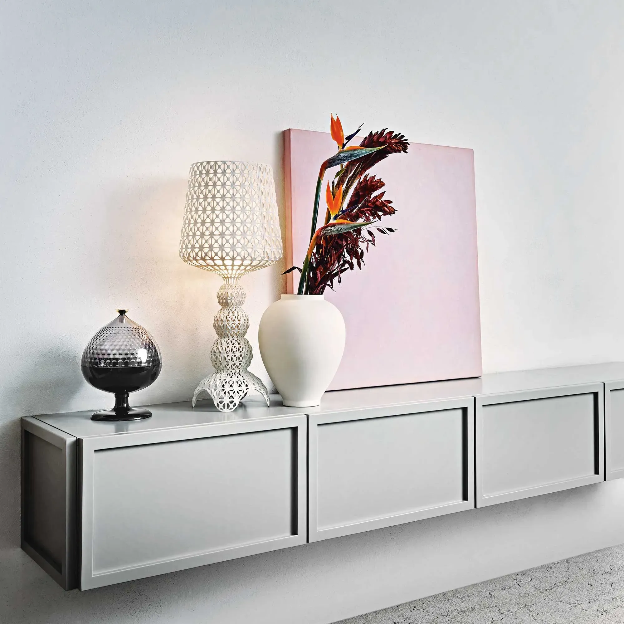 Kartell Mini Kabuki Table Lamp - White, Polycarbonate