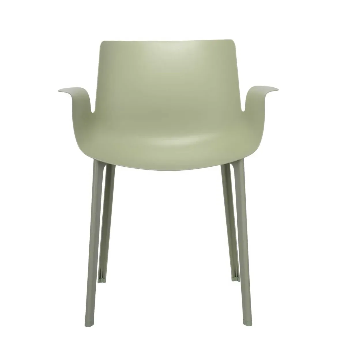 Kartell Piuma Dining Chair with Arms - Green