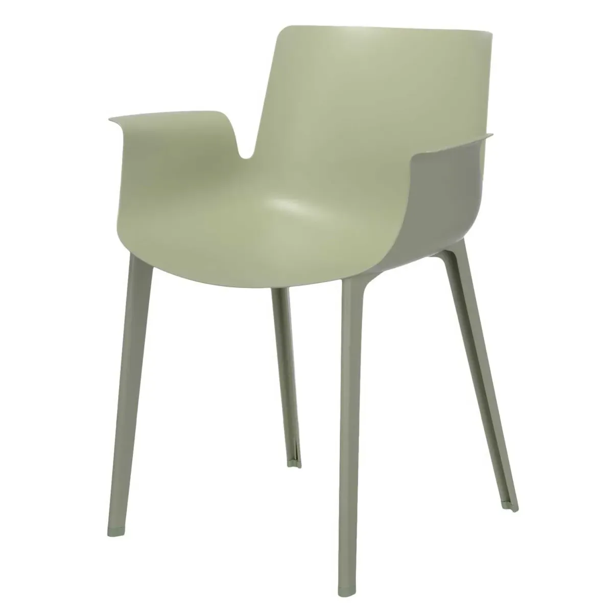 Kartell Piuma Dining Chair with Arms - Green