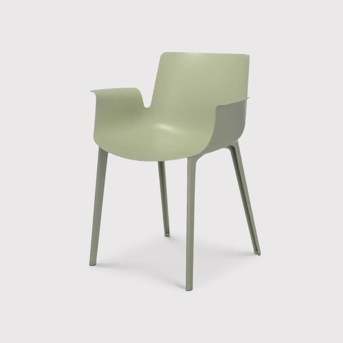 Kartell Piuma Dining Chair with Arms - Green