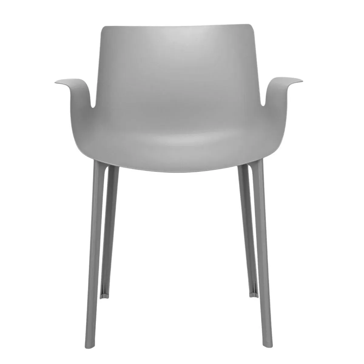 Kartell Piuma Dining Chair with Arms - Grey
