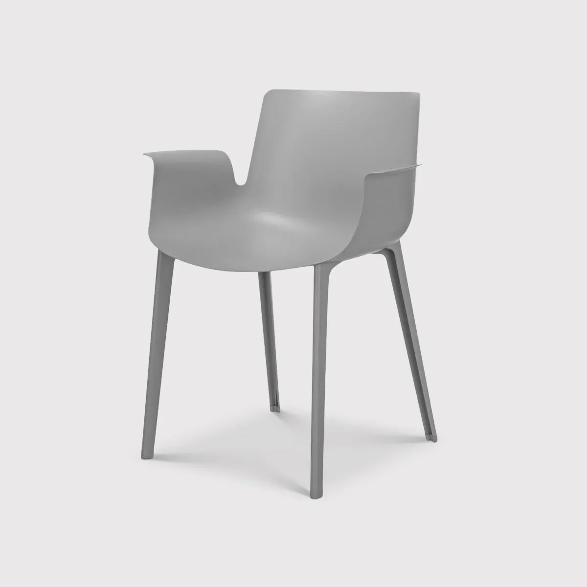 Kartell Piuma Dining Chair with Arms - Grey