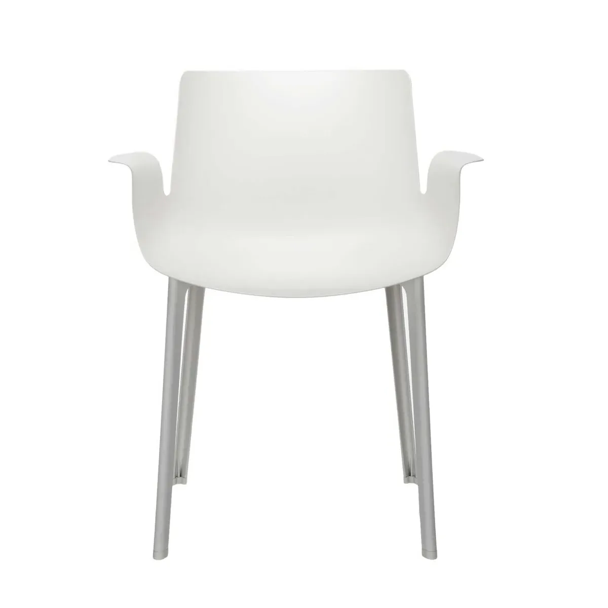 Kartell Piuma Dining Chair with Arms - White