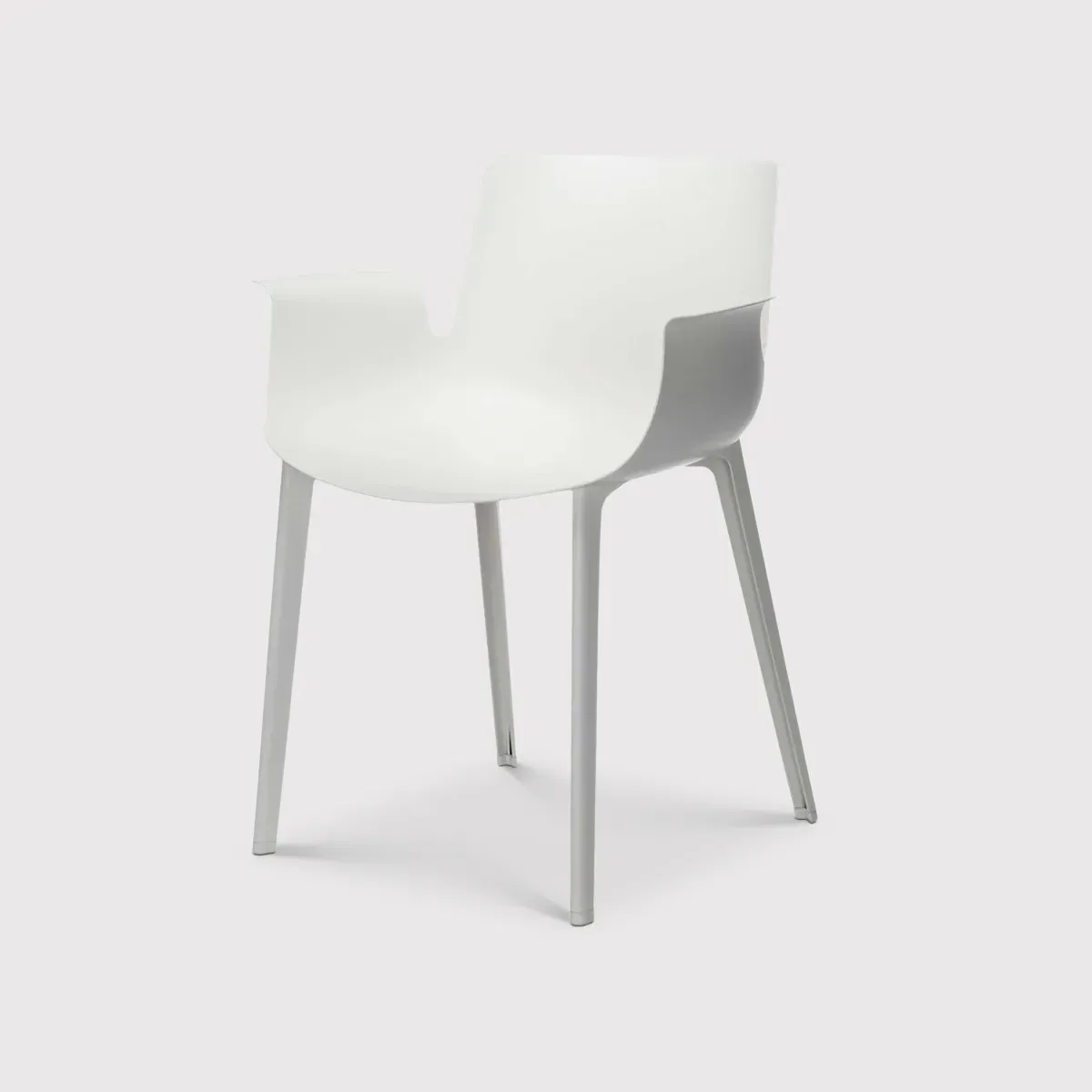 Kartell Piuma Dining Chair with Arms - White